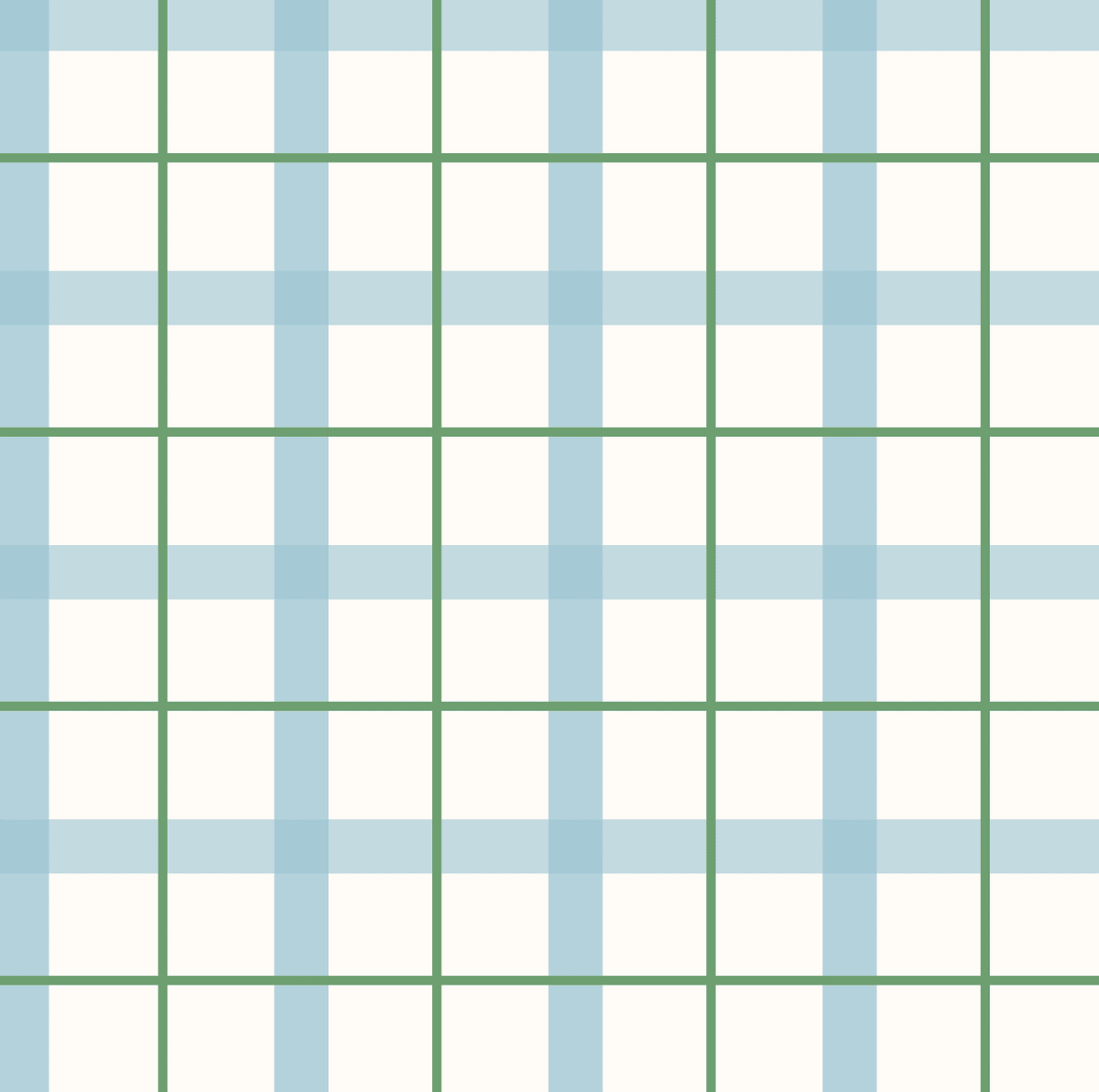 Gros plan de l'échantillon Adam, motif carreaux bleus et verts papier peint chambre enfant.