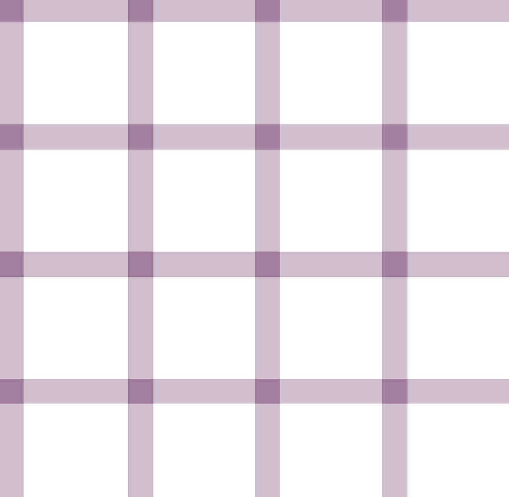Gros plan sur l'échantillon Arielle motif quadrillage lilas et blanc papier peint chambre enfant